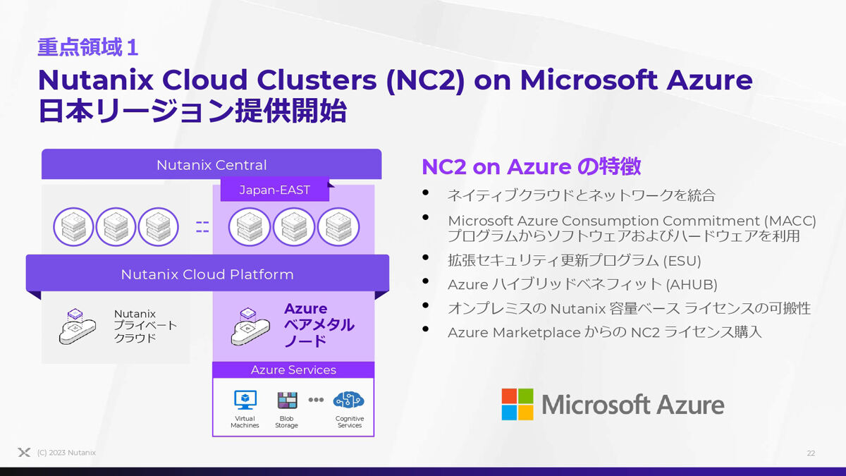 NC2 on Azureの概要と特徴