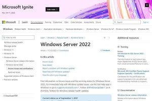 Windows Server 2022が起動しない問題を解決する更新プログラム公開