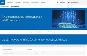 Intelプロセッサに権限昇格の脆弱性、更新を