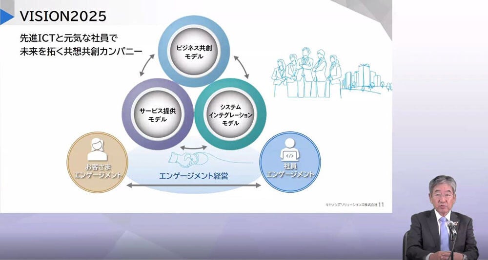 キヤノンITS 代表取締役社長の金澤明氏