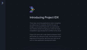 Webアプリケーションのフルスタック開発を実現する「Project IDX」とは