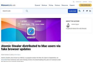 Macユーザーが標的、偽のブラウザアップデートキャンペーンに注意