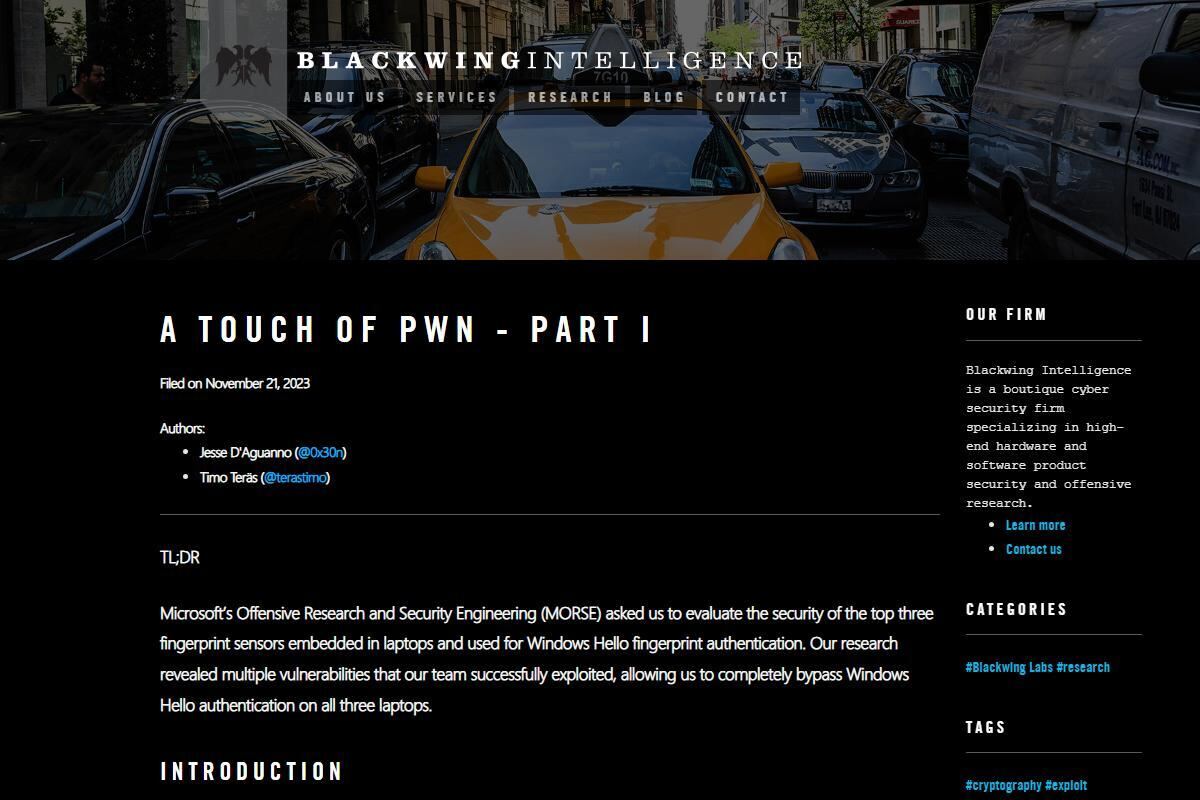 A Touch of Pwn - Part I