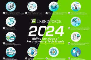 2024年に期待される12の半導体・ハイテク技術トレンド、TrendForceが公開