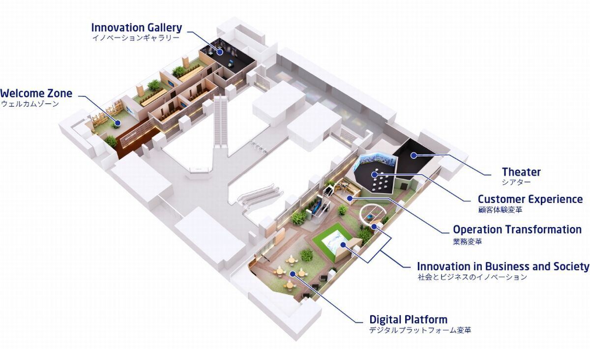 NEC Future Creation Hubのフロアマップ