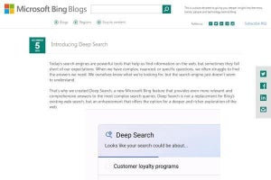 Microsoft Bingの新しい検索機能、GPT-4活用する「Deep Search」発表