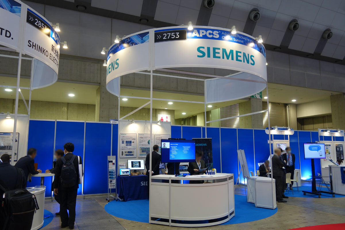 SEMICON Japan 2023におけるシーメンスEDAジャパンブースの様子