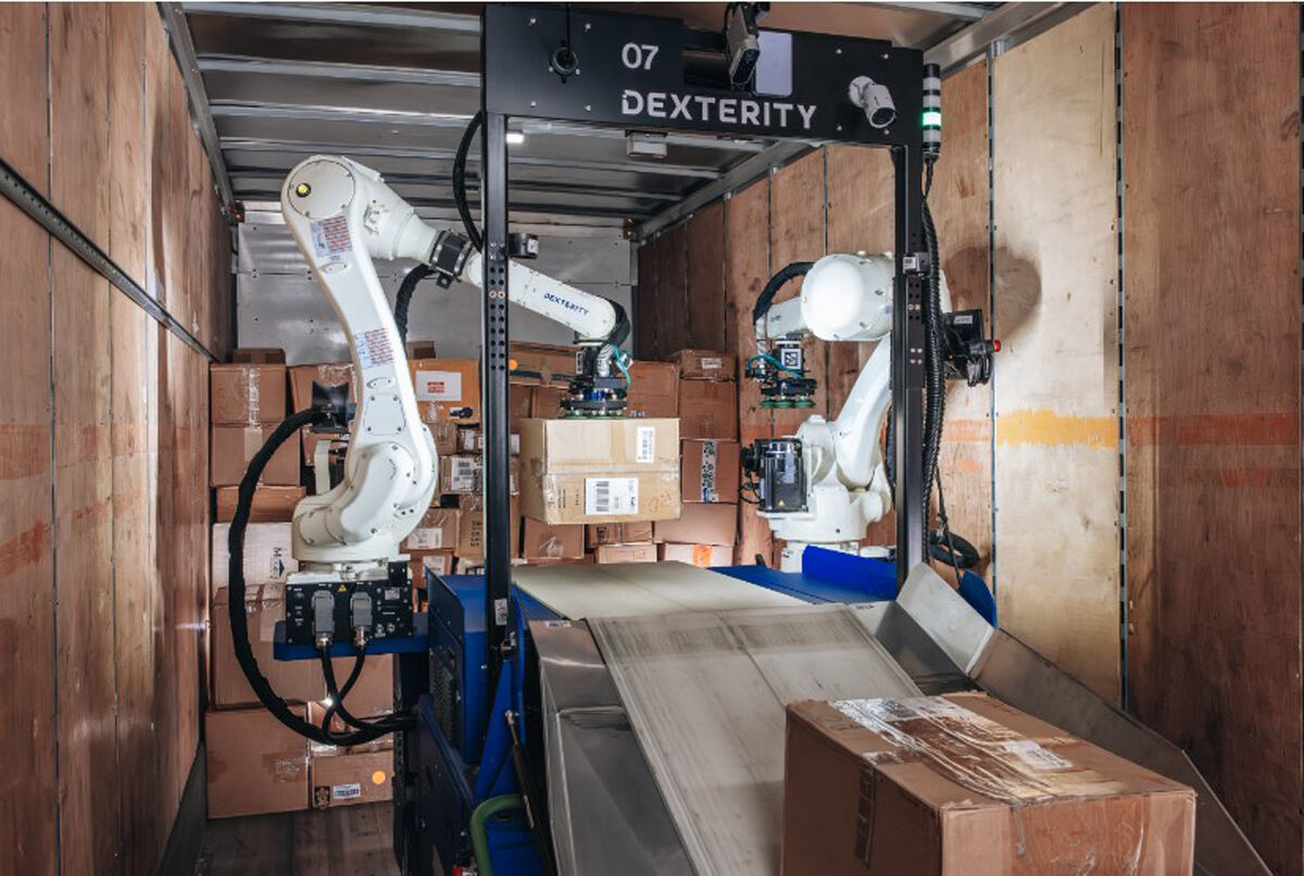 Dexterityが開発したロボットによる荷積みの様子