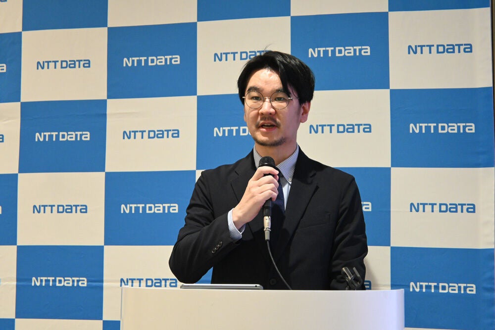 NTTデータグループ 技術革新統括本部 システム技術本部 サイバーセキュリティ技術部 エグゼクティブセキュリティアナリスト 新井悠氏(12月15日、東京都江東区)