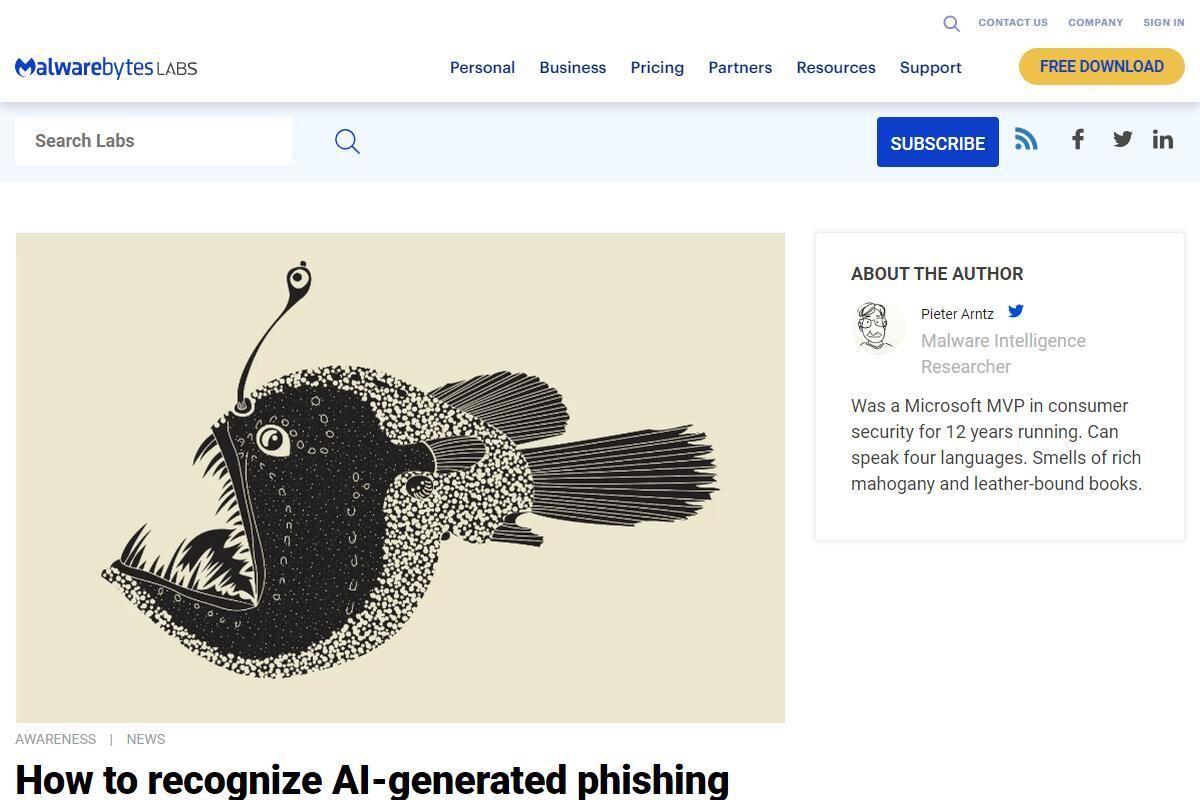 How to recognize AI-generated phishing mails｜Malwarebytes