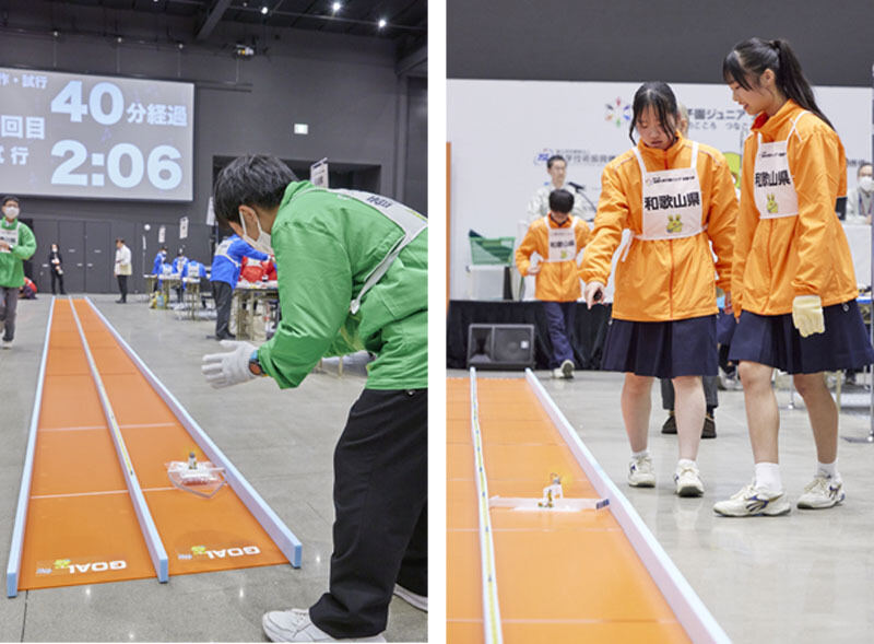 直進距離を競う「走行距離部門」