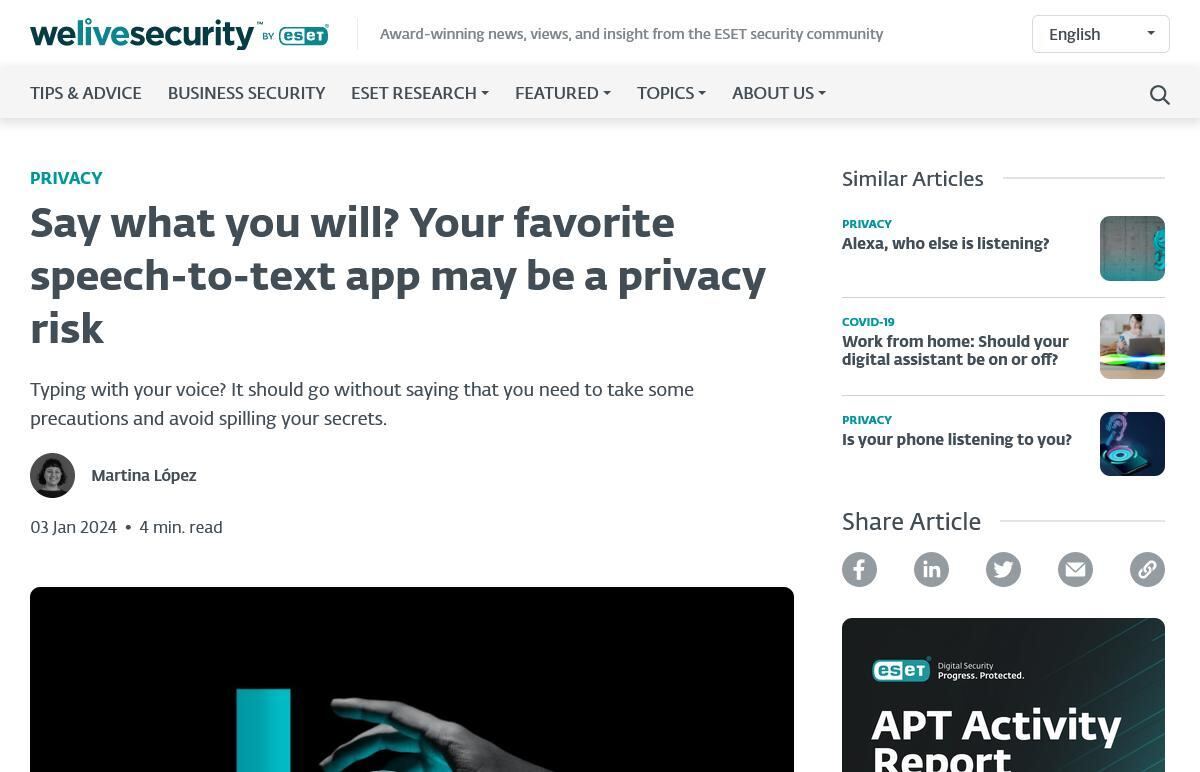 Could your favorite speech-to-text app be a privacy risk?