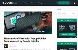 WordPress人気プラグイン「Popup Builder」、脆弱性悪用で数千サイトが侵害