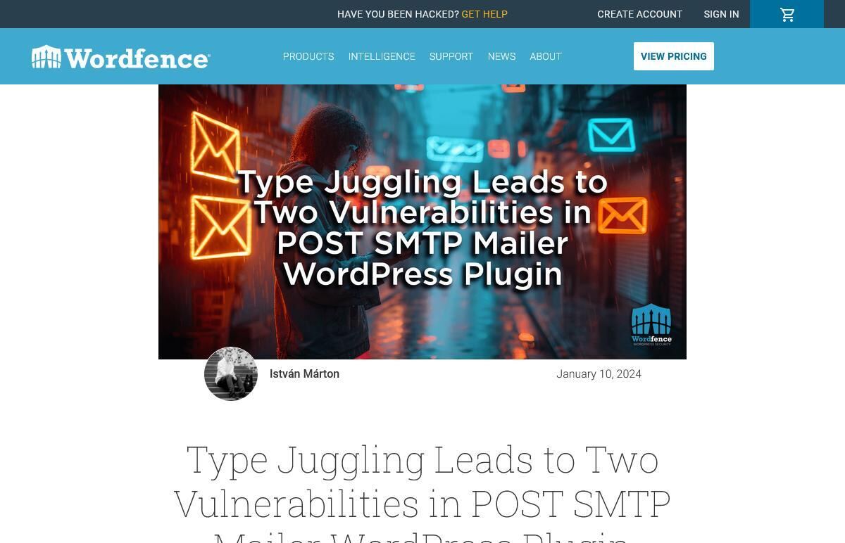 Type Juggling Leads to Two Vulnerabilities in POST SMTP Mailer WordPress Plugin