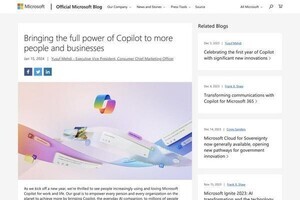 Copilot for Microsoft 365の最低購入数要件が撤廃、個人向け「Copilot Pro」も