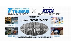 KDDI×椿本チエイン、新会社「Nexa Ware」を合弁で設立‐4月1日から事業開始