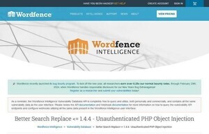 WordPressの人気プラグイン「Better Search Replace」に脆弱性、更新を