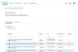 シスコのセキュリティアップデート確認を、深刻度「クリティカル」の脆弱性あり