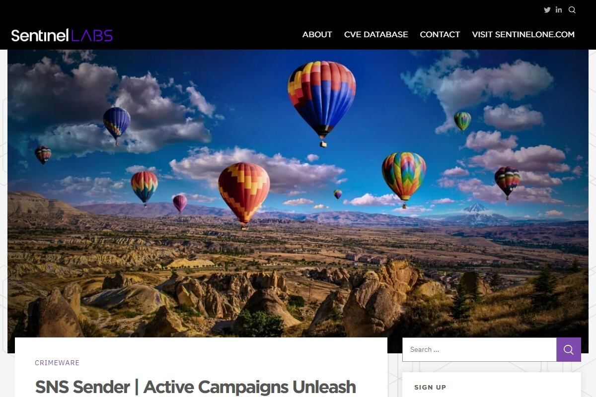 SNS Sender｜Active Campaigns Unleash Messaging Spam Through the Cloud - SentinelOne