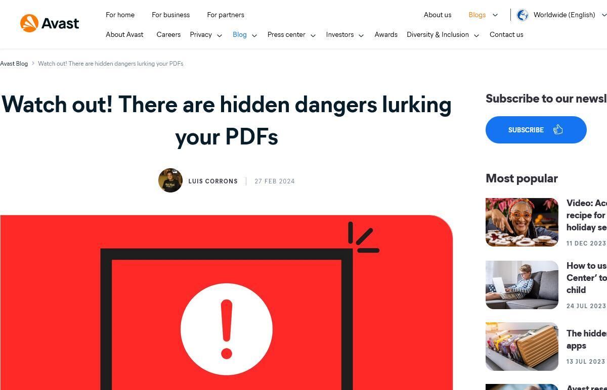 Watch out! There are hidden dangers lurking your PDFs