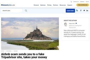 Airbnbを悪用したネット詐欺に注意、予約サイトから資産を窃取される恐れ