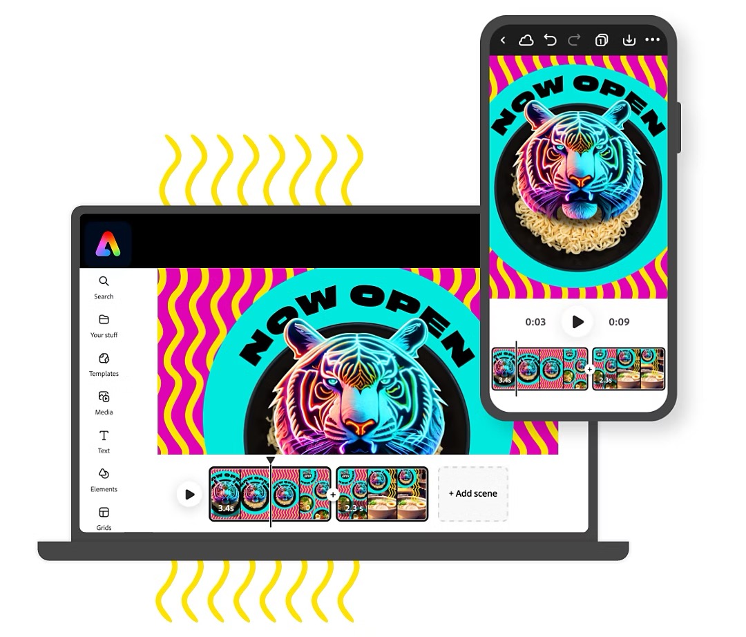 アドビ、AndroidおよびiOS向けの最新バージョンのAdobe Expressモバイル版アプリ（ベータ版）を発表