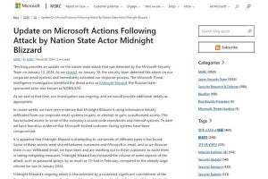 Microsoft、ロシアの脅威グループによるサイバー攻撃の続報公開 - ソースコード流出か