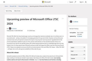 Microsoft Office 2024永続ライセンス版は2024年4月に商用プレビュー開始へ