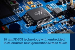 ST、 18nm FD-SOIとePCMによる次世代マイコン向けプロセス技術を発表