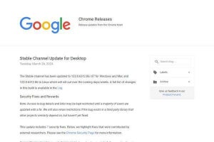 Google Chrome、脆弱性修正する緊急のセキュリティアップデート - ただちに更新を