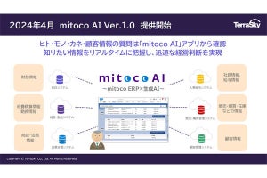 テラスカイ、Salesforceと生成AIを組み合わせた「mitoco AI」を提供開始