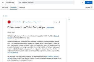 広告なしでのYouTube視聴を阻止、Googleが新方針を公表