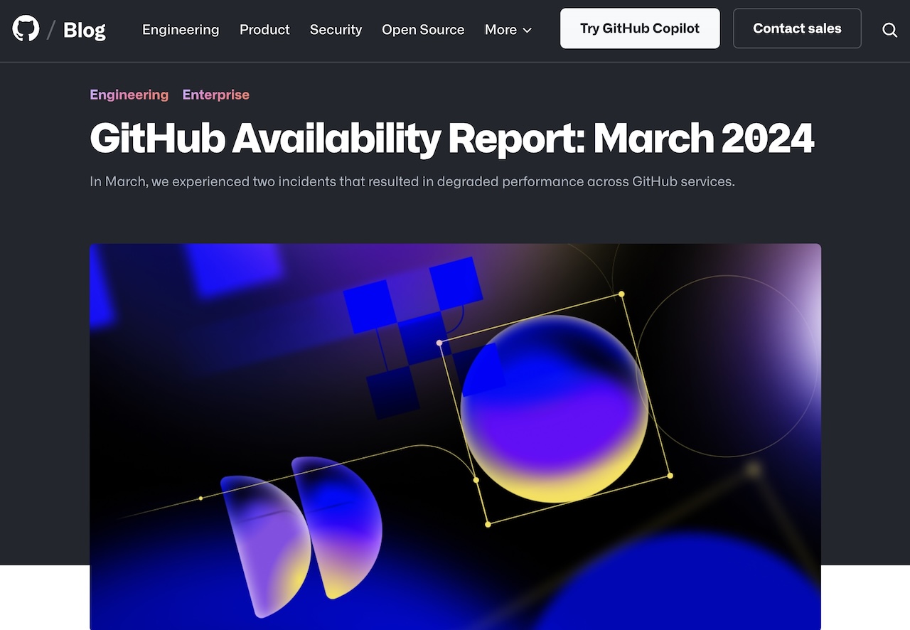 GitHub Availability Report: March 2024 - The GitHub Blog