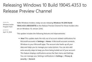 Windows 10でMicrosoftアカウントの使用を推奨する通知を開始へ、Microsoft