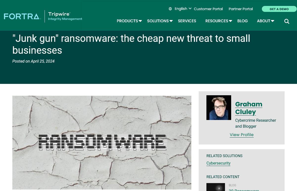 "Junk gun" ransomware: the cheap new threat to small businesses｜Tripwire