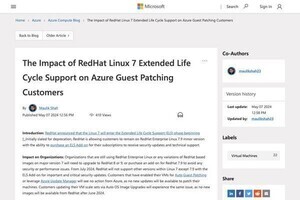 Microsoft、AzureにおけるRedHat Enterprise Linux 7 ELSサポートの影響発表