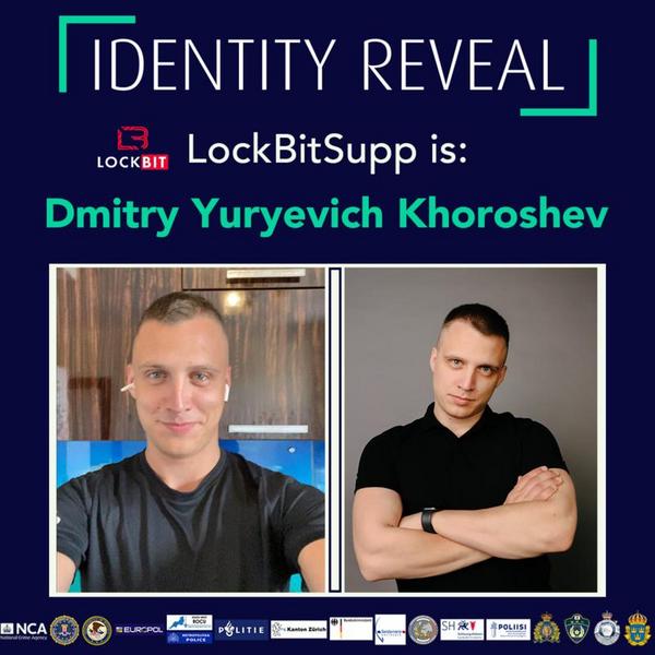 LockBitの管理者兼開発者とされるディミトリー・ユリエヴィチ・コロシェフ(Dmitry Yuryevich Khoroshev)氏の写真 - 引用：National Crime Agency