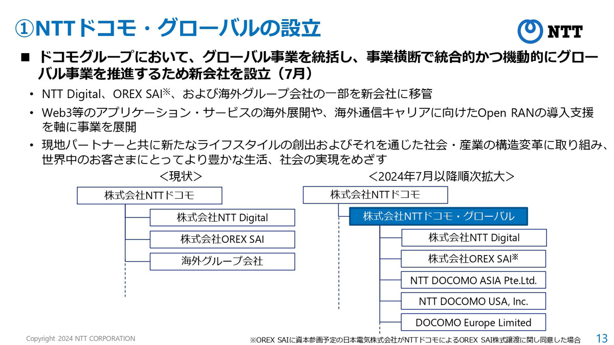 NTTドコモ・グローバルの概要