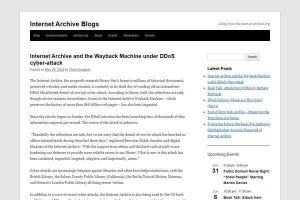Internet Archiveに進行中のDDoS攻撃、サービスは不安定だが蔵書は無事
