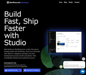 オープンソースのWordPressローカル開発環境「Studio」のWindows版リリース