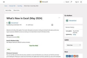 2024年5月のExcelアップデート情報 - 新しい正規表現関数追加など