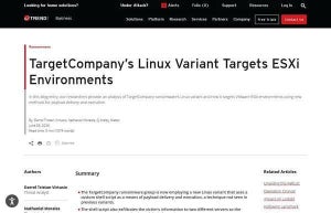 ランサムウェア「TargetCompany」が進化、VMware ESXiを狙う