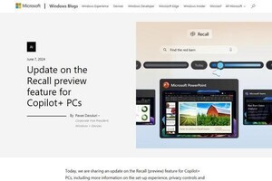 MicrosoftがRecallの仕様変更を発表、PCセットアップ時に機能の選択可能に