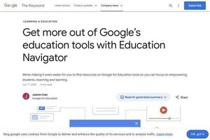 Google、新たな教育支援Webサイト「Education Navigator」を発表