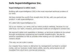 OpenAI共同創業者ら、“安全な超知能”に取り組むSafe Superintelligenceを設立