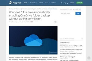 Windows 11、ユーザー許可なしにOneDriveバックアップを有効化