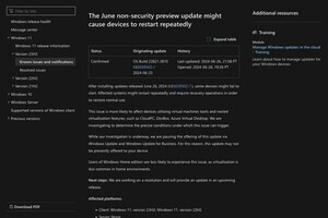 Windows 11、更新プログラム(KB5039302)により繰り返し再起動する問題発生