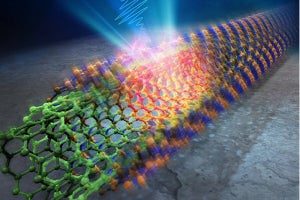 複層ナノチューブに光照射すると電子の抜け道ができることを発見、筑波大など