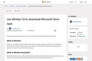 Microsoftストアのアプリをオフラインでインストールする機能、WinGet 1.8で登場