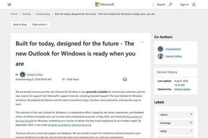 新しいOutlook for Windowsの一般提供開始